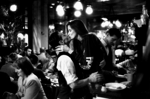 Café, La Brasserie de l'Ile St. Louis, Paris, 1994.by Peter Turnley