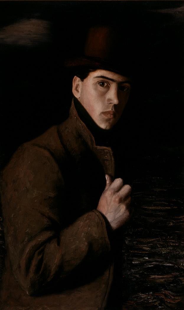   Clarence Hinkle, Self Portrait with Bowler Hat (c. 1900-1901)  
