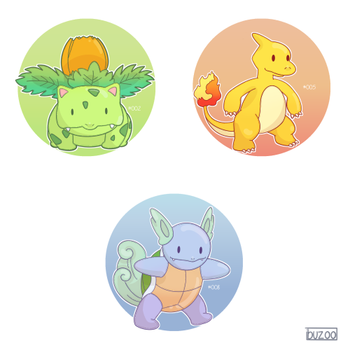 Second evolution line of the Kanto starters! Which one was your favourite?