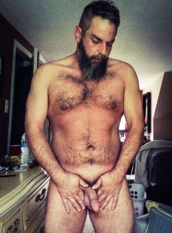 justthemannextdoor:  JustTheManNextDoor - me Monday morning, right out of bed  Older man I&rsquo;d love to fuck ;)