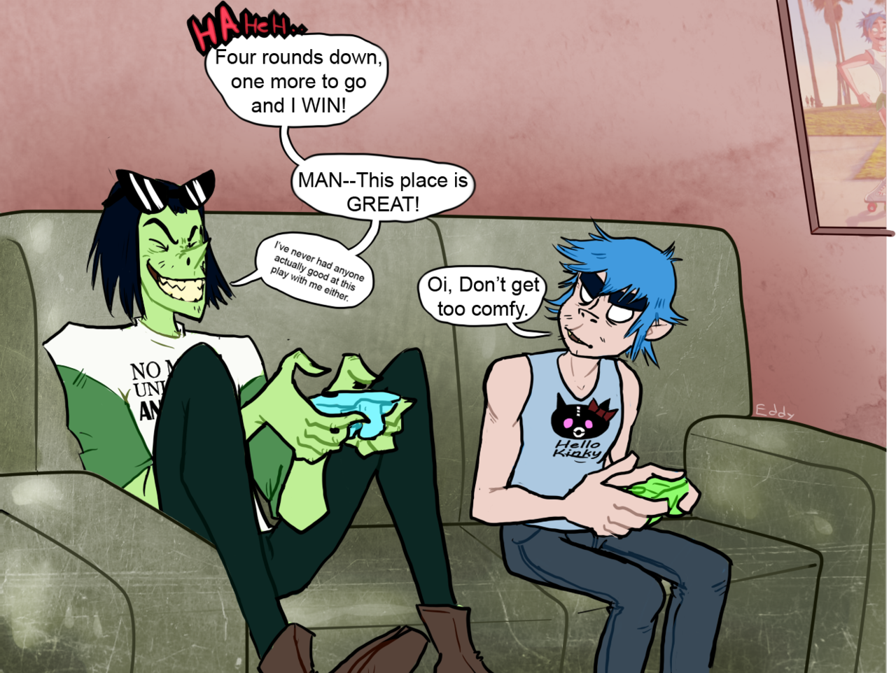 eddy-isnt-here:  I hope Ace is Better to 2D than Murdoc was.