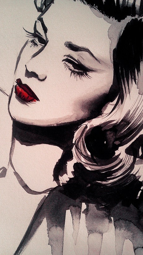 therese-rosier:
“ Bacall - detail
”