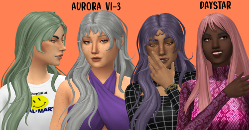 witheringscreations: 14 Simandy Hairs Recolored in AMPified40 add-on swatches in omicient’s A Moot P