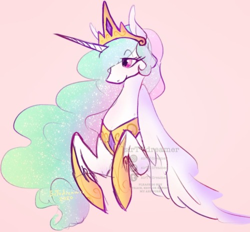 sirtvdreamer:drew a couple of pony princesses from memory 🦄✨