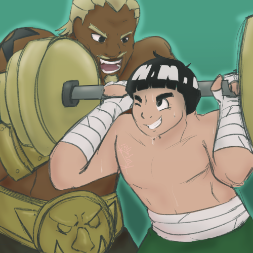 For Rock Lee Week!Day 2: StrengthLet’s be together sad about Lee never knowing the Raikage has weigh