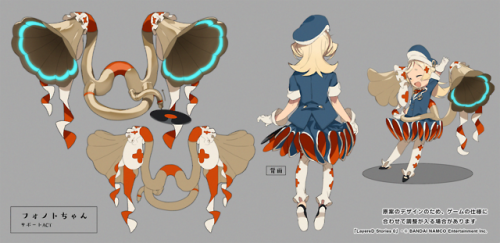 huseso: work  //  レイヤードストーリーズ ゼロ - LayereD Stories 0VS「ハピナ」にて登場したサポートACT 「フォノトちゃん」のデザインをさせていただいております