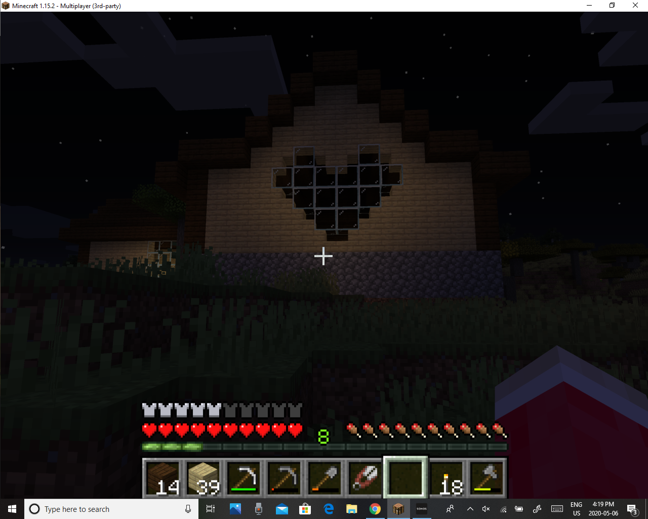 ⚔By Any Memes Necessary⚔ — My Minecraft house and its heart