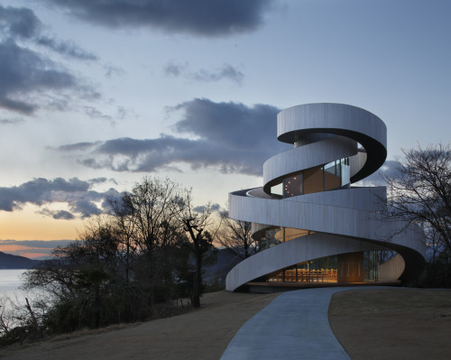 archatlas:  Ribbon Chapel NAP Architects     The   Ribbon Chapel by NAP Architects was just selected the Overall Winner of the 2015 LEAF Awards. The LEAF Awards is an annual awards ceremony founded in 2001 and now brings together leading architects,