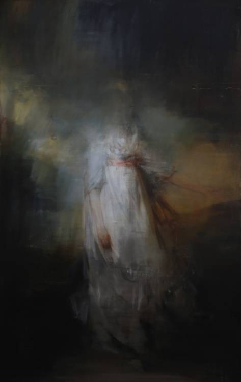 Jake Wood-Evans - Lady Doyle, after Sir Thomas Lawrence, 2018, oil on linen, 220 x 140 cm, Framed : 