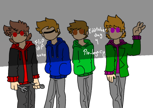 Edd, Tom, Matt And Tord From Eddsworld {PNG} by SpongeBobXD on