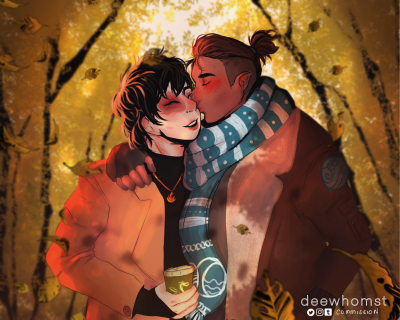hootersasuke:Who knew Autumn + Zukka can be something so personalCommission done by the lovely @dee-who 
