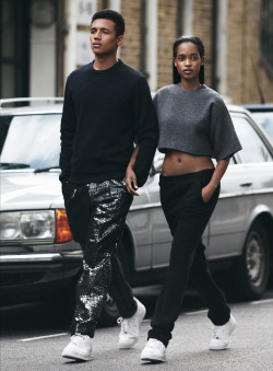 xesnu:  marihenny rivera pasible and henry pedro-wright in so fresh, so clean by stefan zschernitz for sleek fall 2013 