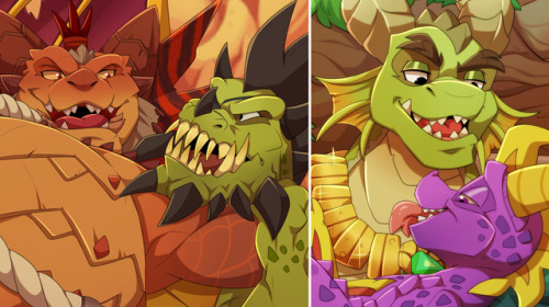 Some teasers for Patreon. December will be DRAGON MONTH! These are only 2 out of 4 different pieces!