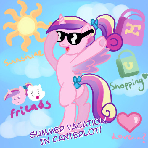 teenprincesscadance:  and… so I started foalsitting for Twilight Sparkle. Of course my aunt gave me a choice… but you don’t say no to Princess Celestia. Nope.  ((Asks are back! Its been awhile! This post also means mod is on summer vacation too!
