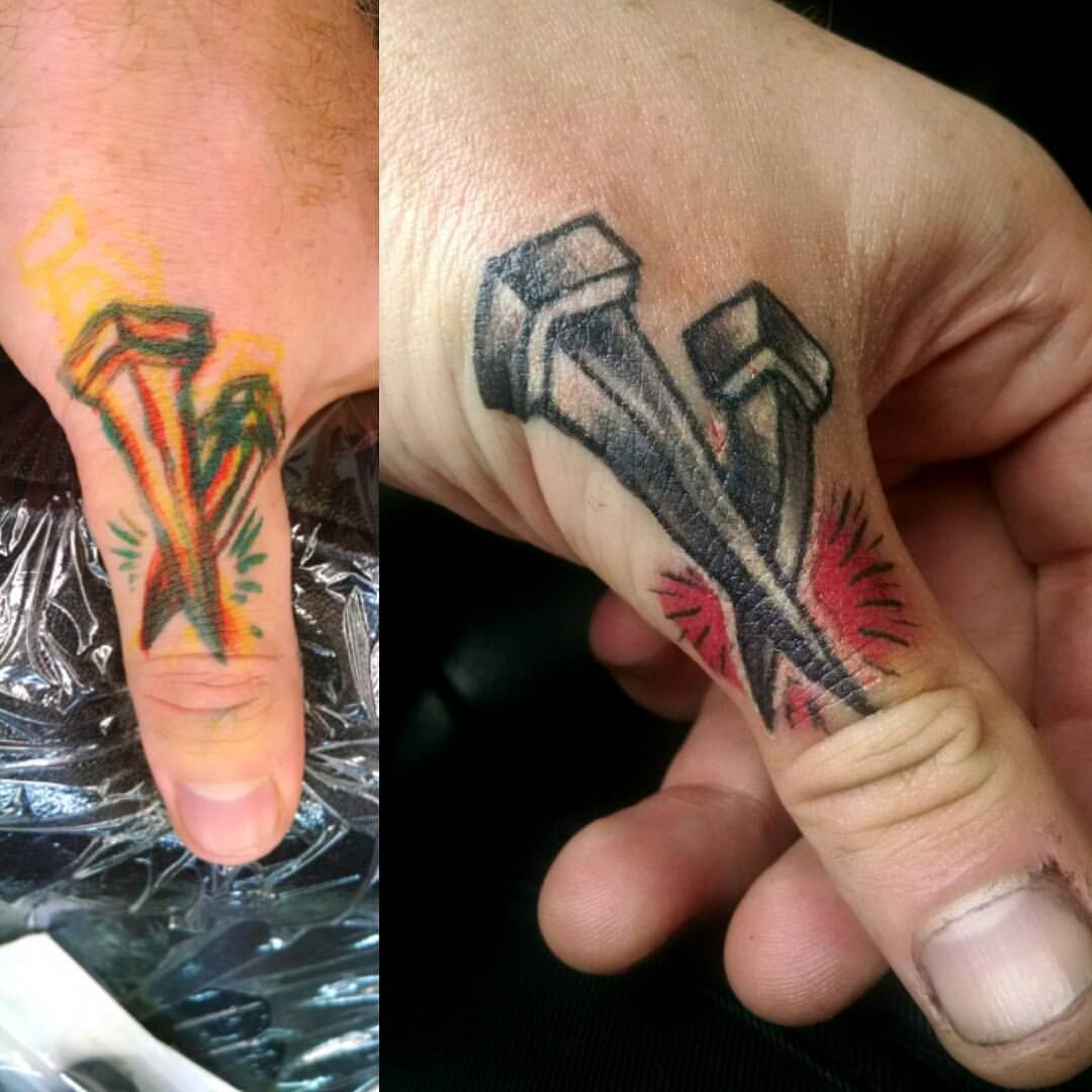 Kimikarr Thomas Tattoo Artist  Coffin nails ft A little dragon I did a  while ago Thank again aadukis    Done using   rotaryworks   butterluxeuk  ecotatpro   