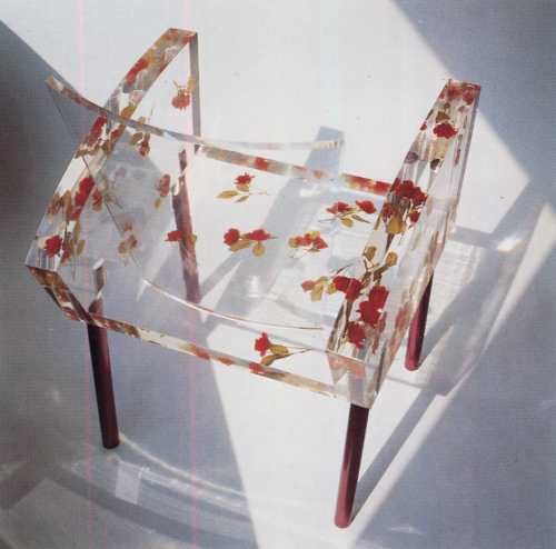 manila-automat: Japanese Design, 1994 Miss Blanche armchair designed by Shiro Kuramata