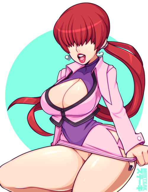 stretchnsin:  mr-steaks: Shermie   [Patreon] [Twitter]    Someone actually cares about KOF? My mate mr-steaks did amazing job with Shermie from King Of Fighters!