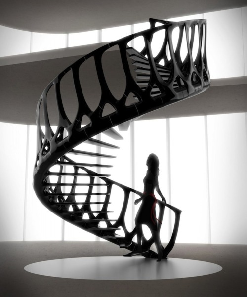 zimmermanrealestate: Staircase Inspired by a Whale’s Spine. 