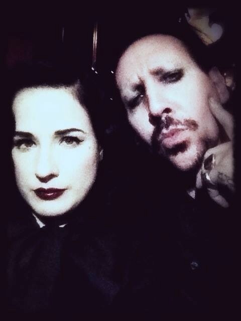 antiv15t:  Marilyn Manson and Dita von Teese 2014 