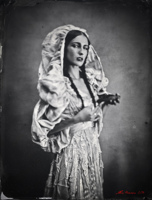 Collaboration with designer Lily Blue, 11.2012 wet plate collodion on aluminum (tintype) http://www.