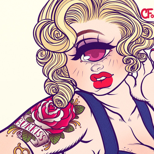 gunkiss:  Rockabilly Cyclops Rosebelle This was actually the first one from the bunch