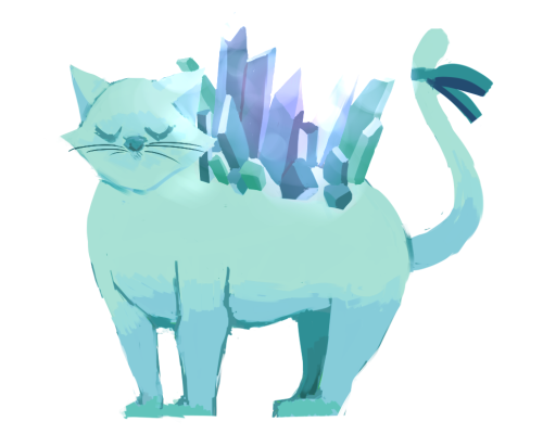 unsatisfiedjudge: i couldnt figure which one looked best so have some more crystal cats!
