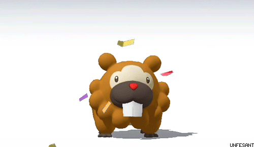 unfesant:  #399: Bidoof - The Plump Mouse Pokémon      Happy National Bidoof Day!!!