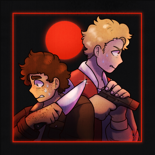 ' // everett and luke posting..! inspired by old movie posters :)