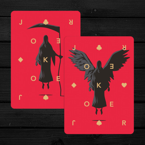 The Jokers. Part of my new playing card deck ‘Dead Decks - Dynasty’. Check them out now on Kickstart