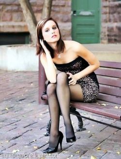 Black tights and stockings.