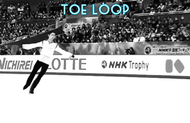 yuzuruhanyuedits: Figure skating jumps are identified by the way the skater takes