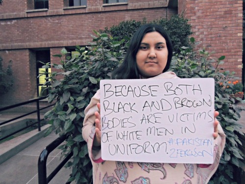 eastiseverywhere:stay-human:Pakistan In Solidarity with FergusonBecause international solidarity is 