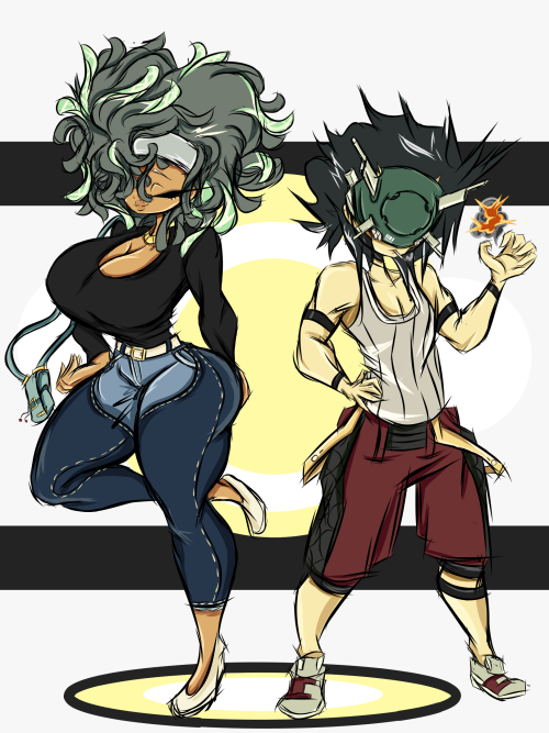 OR- Paradise CasualDoodle of Reign and Mine in their casual getups