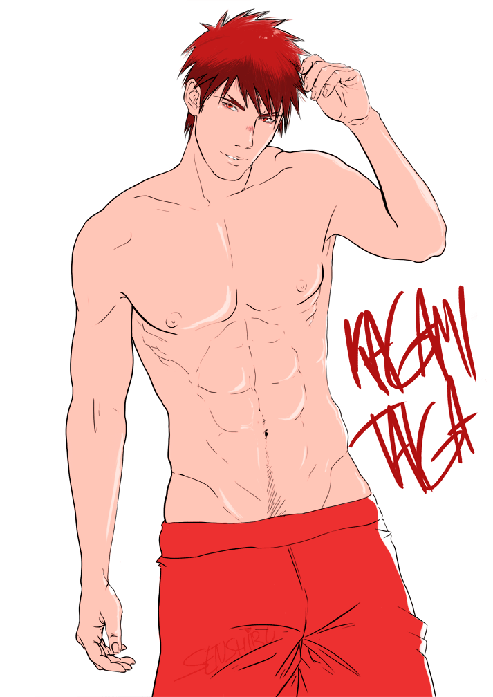 senshiru:  Wow, Kagami…   I started to draw and then… !! Hahahaha The first