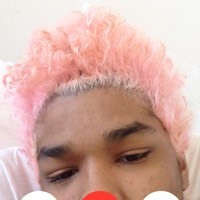 imninm:  black boys with pink hair