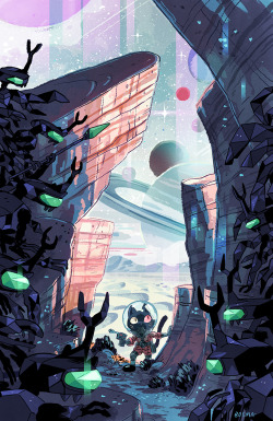 sbosma:  Marooned!  This drawing of the Intrepid Cookie Cat appears in issue #4 of the Steven Universe comic. It was meant to be a cover, but I think ended up as an interior pinup.  Man I love Cookie Cat.  Prints available here: http://www.inprnt.com/gall