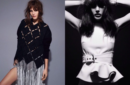 Elle Franch March 2015. Catherine McNeil by Jean-Baptiste Mondino, styled by Hortense Manga.