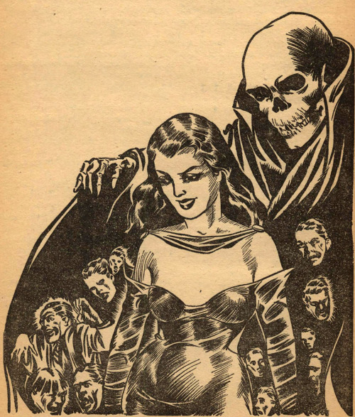 s-o-u-t-h-o-f-h-e-a-v-e-n-69:    From Weird Tales, 1943. Unknown Artist.  