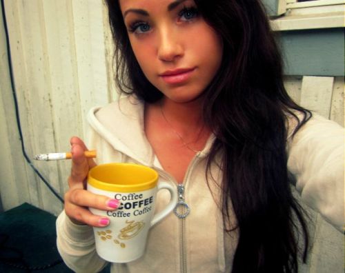 sweet-smokers: p1nksm0k3: >>Beautiful girl!! Two vices, One hot corrupted Young Smoker  lovely
