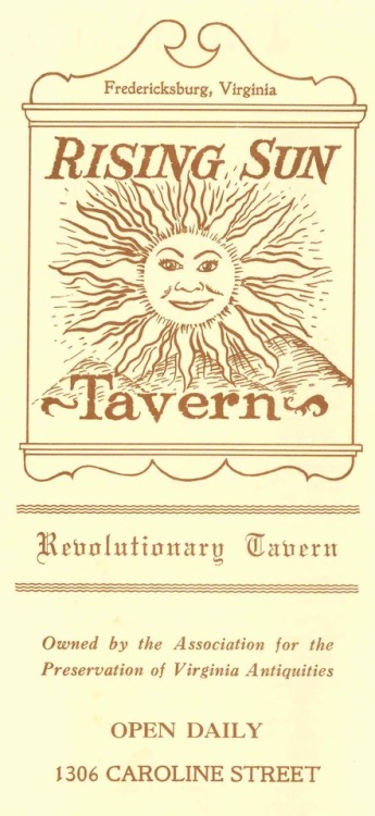 Rising Sun Tavern and Hugh Mercer Apothecary Shop, Fredericksburg, Virginia (2 images)From: Frederic