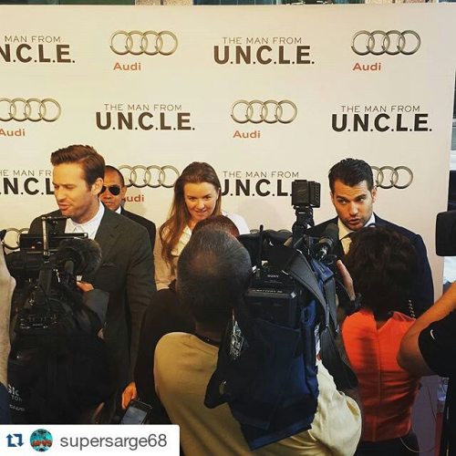 Premiere de #ManFromUncle en #Toronto con #HenryCavill #ArmieHammer #AliciaVikander #ElizabethDebick