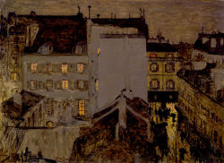 unecrepuscule:  &ldquo;Montmartre in the Rain&rdquo; 1897, Pierre Bonnard 