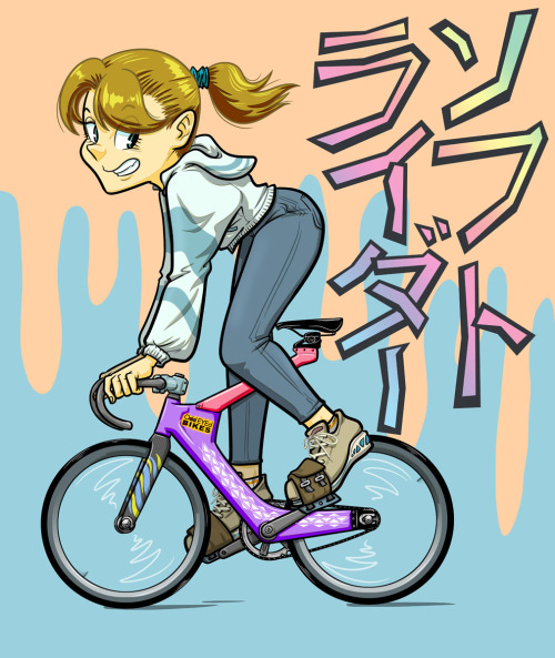 “ソフトライダー”(soft rider) nidan-illustration.wixsite.com/nidan-illustrationww