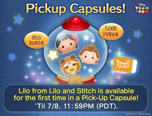 CAPSULE EVENT WITH NEW LILO TSUM!!omg, I haven’t been playing much lately, now I really have t