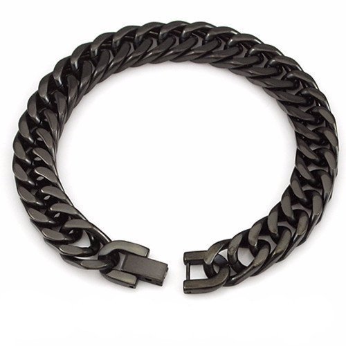 gentclothes - Black Stainless Steel Bracelet - Use code TUMBLR10...