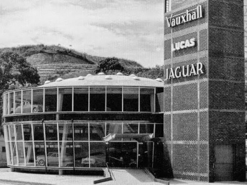 Angloven car dealership, Caracas, Martin Vegas Pacheco &amp; José Miguel Galia, 1954-56