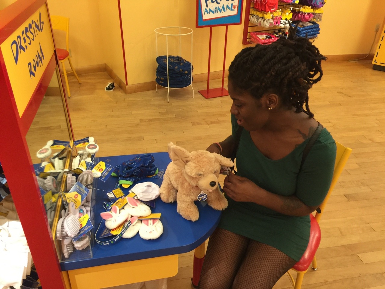 shanedog09:  iamapaperuniverse Build A Bear day! Finally got to take my little girl