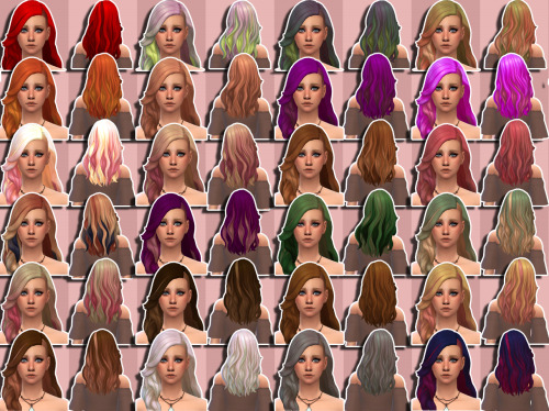 awsimmer92: Sara Hair Recolor I am on a roll with these recolors XD. Here is yet another recolor of 