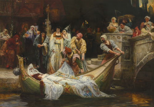 mysteriousartcentury:THE LADY OF SHALOTT‘The Lady of Shalott’ is a lyrical ballad by the English poe