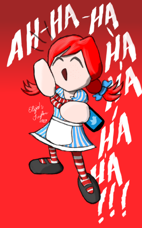 Here’s an old Wendy’s drawing I made last year during the whole Smug Wendys meme hype. I had to do i